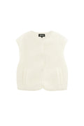 Woven Polyester Fiber Women's Vest Casual Solid Color Fall/Winter