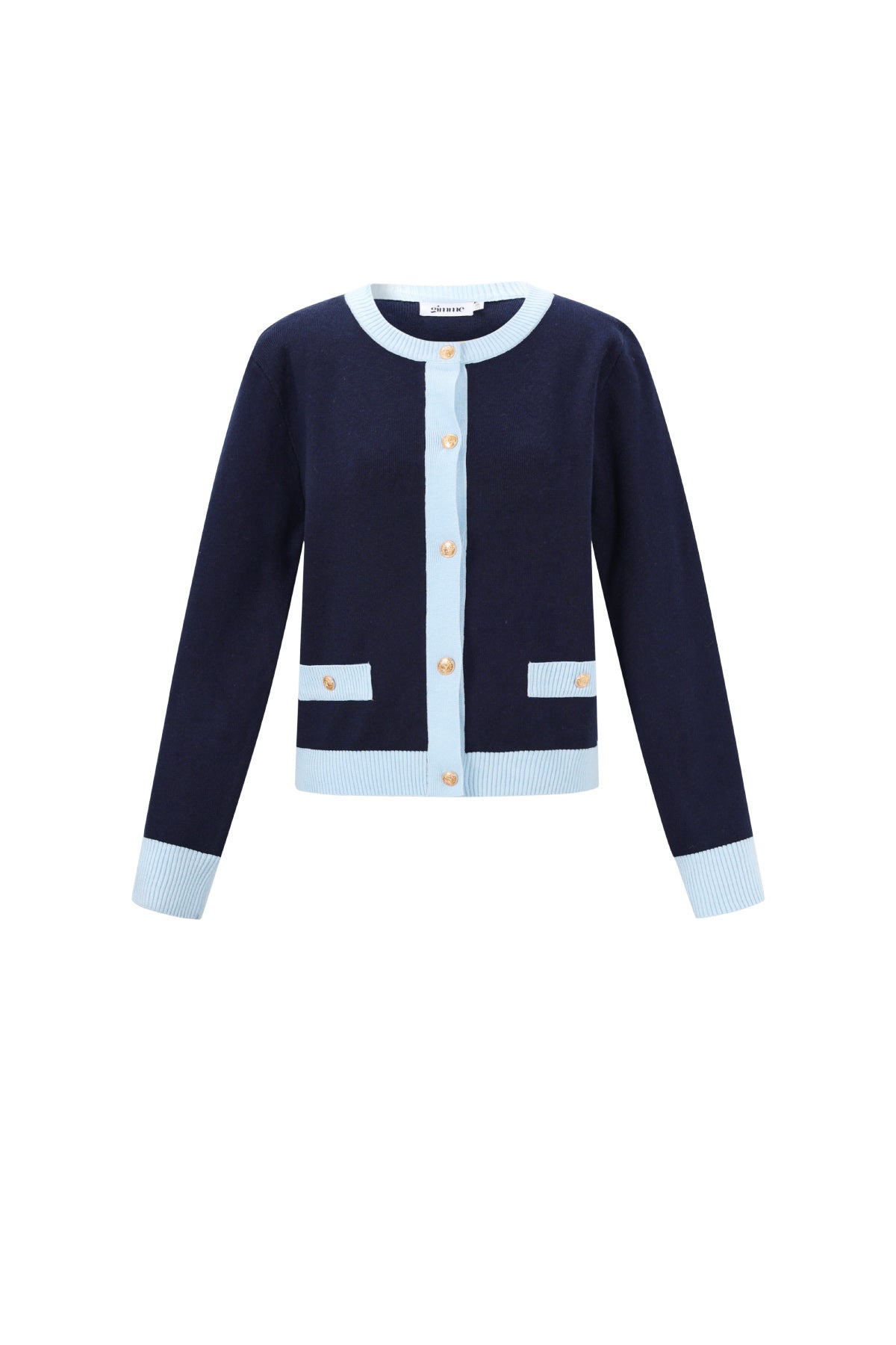 Knitted Polyester Women's Knit Cardigan Casual Color Clash