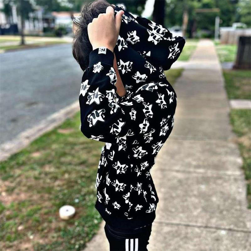 XINGX Printed Hoodie Women's Commuter Jacket
