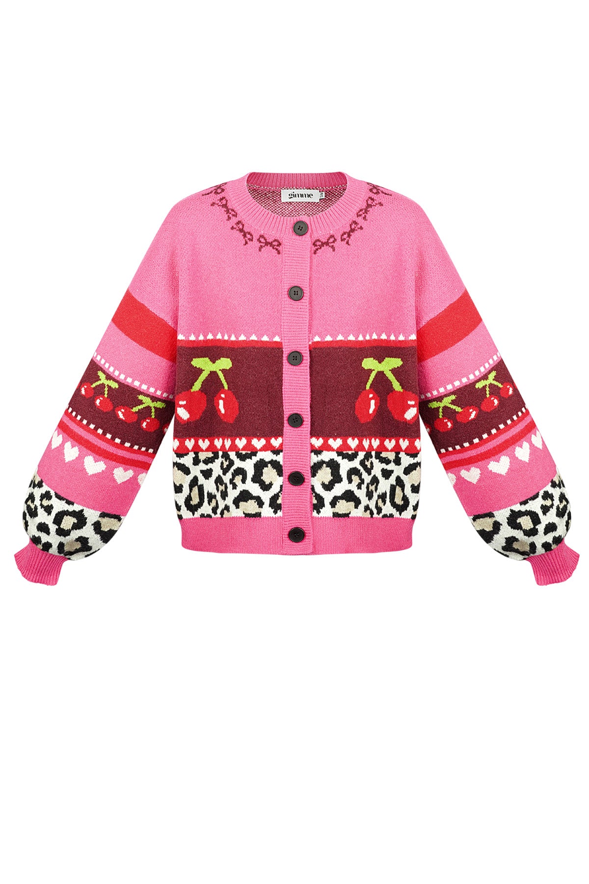 Knitted Women's Cardigan Fall/Winter Color Block Cute