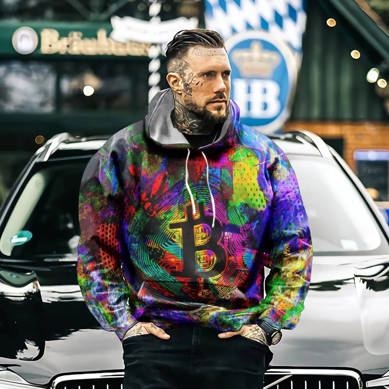 3D Printed Hoodie Jacket Street Pullover