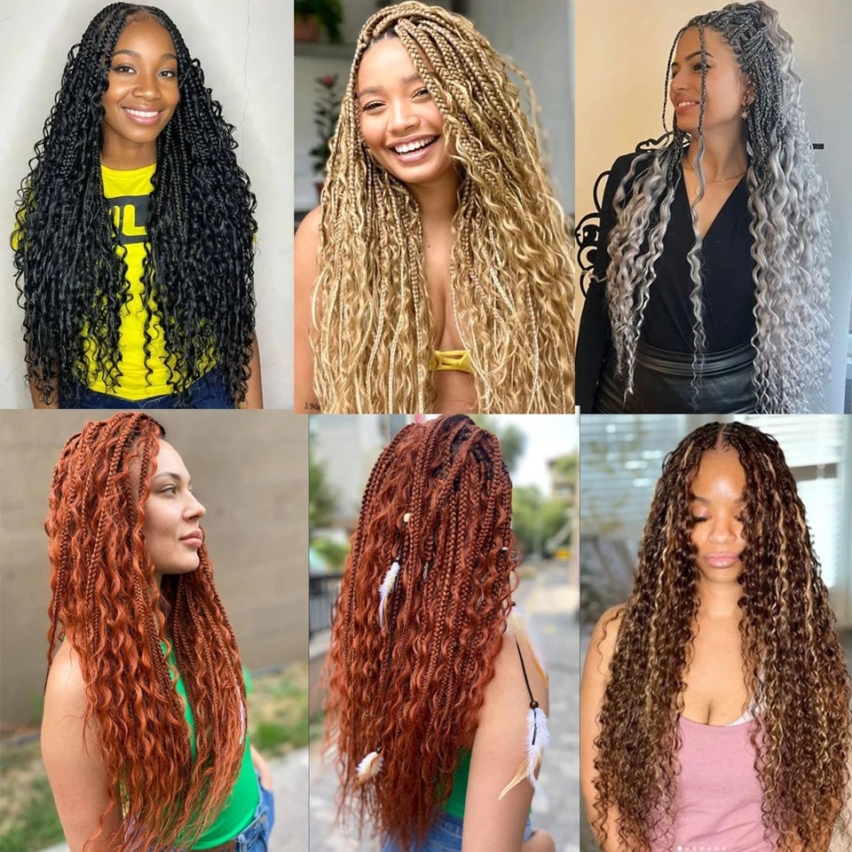 Deep Wave Human Braiding Hair Bulk Extensions