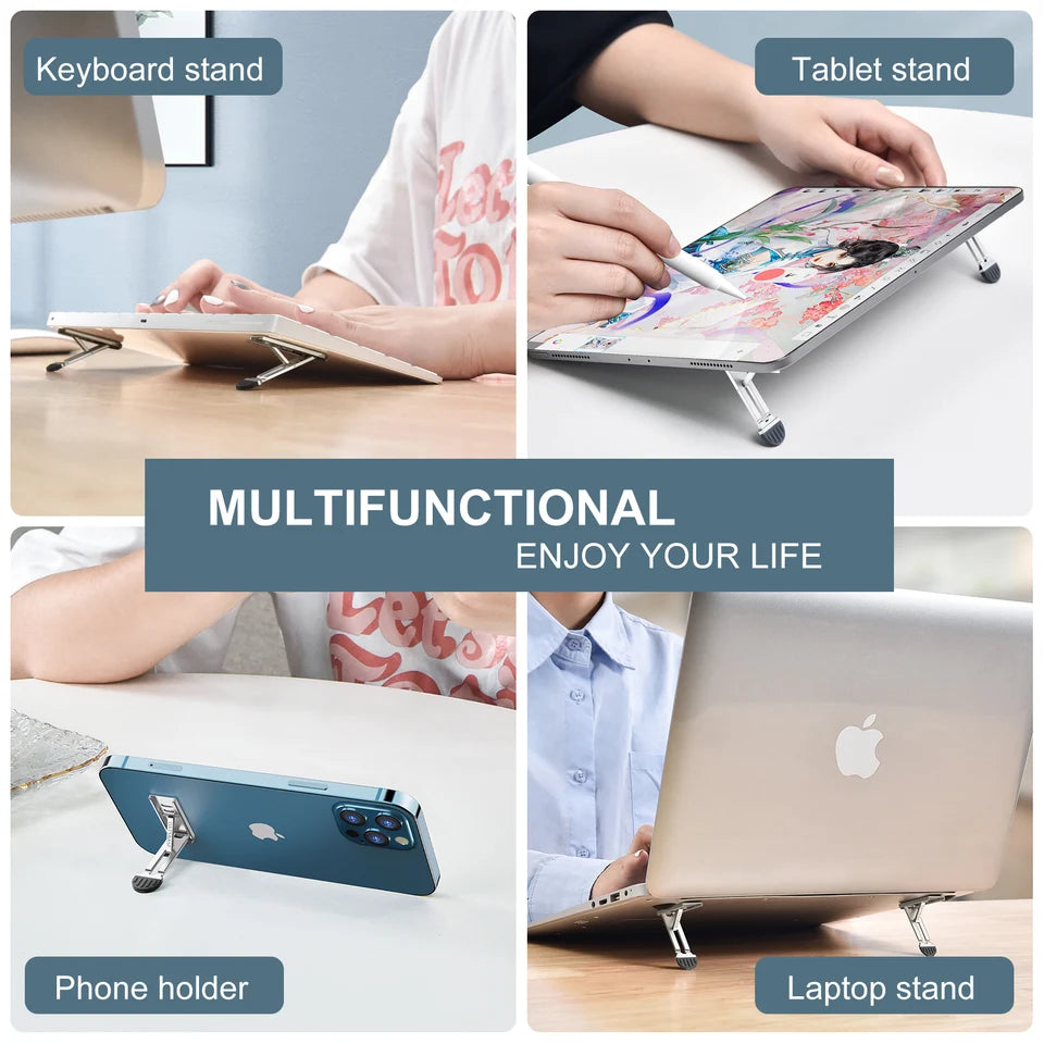 Portable Laptop Stand Invisible Adhesive Non Slip Design