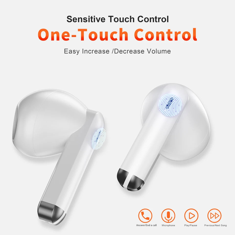 Wireless Bluetooth Earphones TWS 5.3 Noise Cancelling