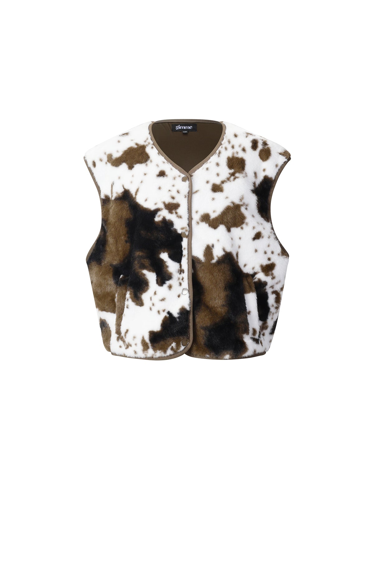 Woven Polyester Fiber Women's Vest Casual Solid Color Fall/Winter