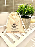 Calm & Tranquillity Epsom Salts Cotton Pouch with Bergamot & Cedarwood (250g)-0
